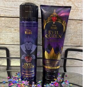 Bath & Body Works Disney Villains Evil Queen Fragrance Mist & Body Cream Set NEW